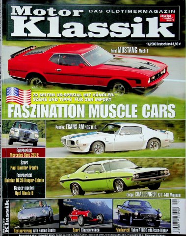 Deckblatt Motor Klassik (11/2006)
